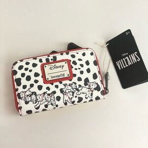 Loungefly Disney 101 Dalmatians Cruella De Vil Villains Scene Zip Wallet New NWT